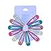 24 Pack Bright Glitter Snap Clips BUY 1, GET 1 Free