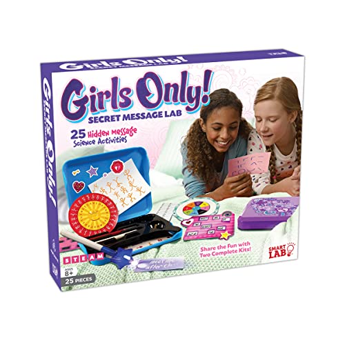 SMARTLAB Toys Girls Only! Secret Message Lab with 25 Hidden Message Science Activities