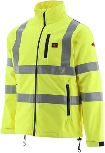 Amazon.com: Caterpillar Men's Flame Resistant Hi-vis Soft Shell: Clothing