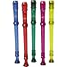 Canto One-Piece Translucent Soprano Recorder with Baroque Fingering Transparent Blue