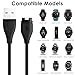 QIBOX Compatible Garmin Vivoactive 3 / Instinct Charger & Charger Port Protector, 2-Pack USB Charging Cable Silicone Dust Plugs Compatible Garmin Fenix 5 5S 5X / Forerunner 935 / Approach S60