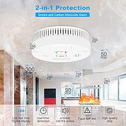 Combination Smoke Carbon Monoxide Alarm Detector