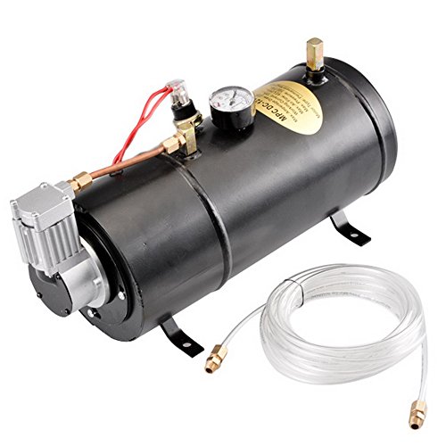 image for 4 Trumpet Train Air Horn Kit, Carmer 150DB 4 Trumpets 100 PSI 12V Comp