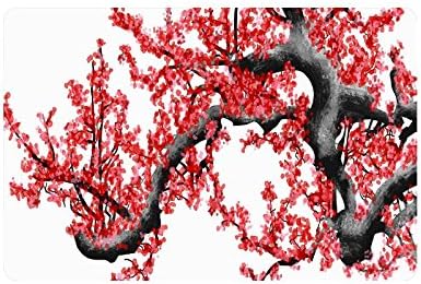 Cherry Blossom Doormat Entrance Mat Floor Mat Rug Indoor/Outdoor/Front Door/Bathroom Mats Rubber Non Slip Size 23.6 x 15.7 inches