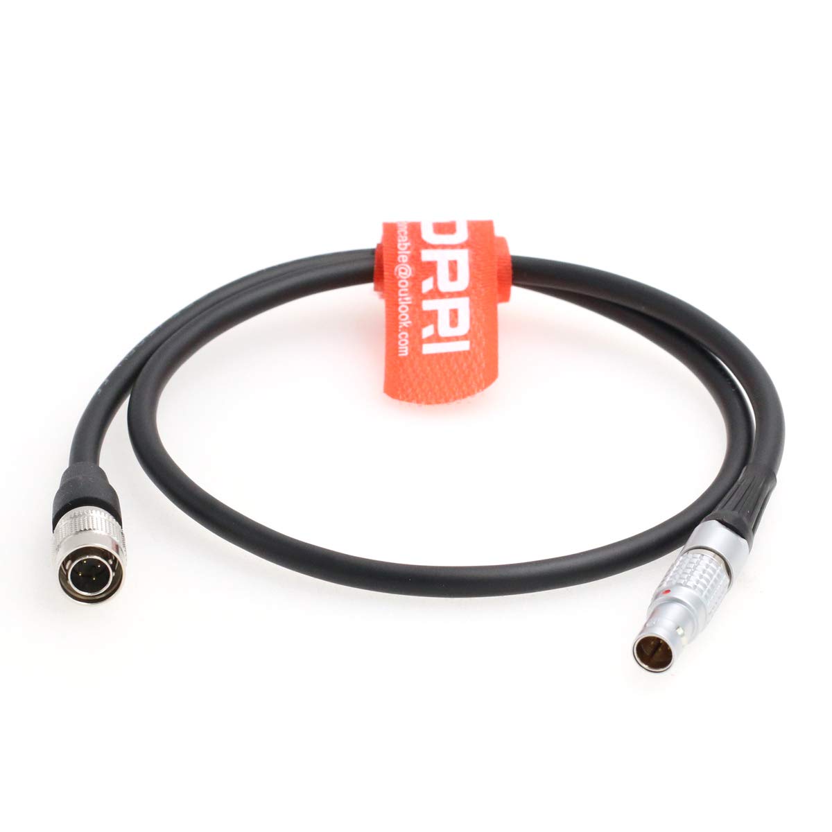 DRRI Hirose 4pin Male to 0B 2pin Male Power Cable for Sony F5 F55 3500 Eng Camera to Teradek Cube Bolt Small HD Monitor