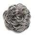 Scrunchy Updo Wavy Straight Hair Bun Clip Messy Donut Chignons Synthetic Hairpiece Hair Extension (dark grey-thicker)thumb 1