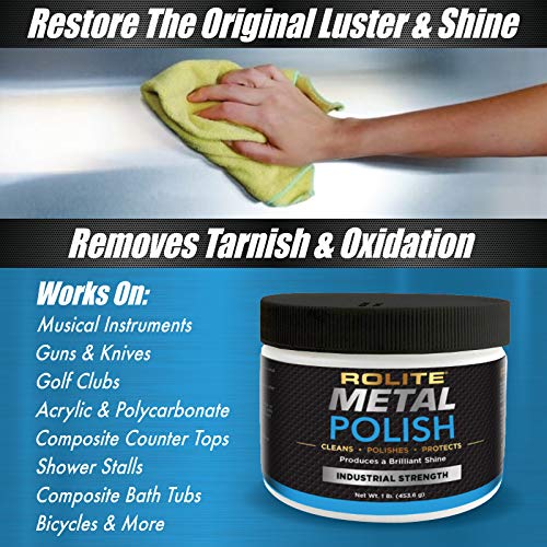 Rolite RMP10 Metal Polish Paste Industrial Strength Scratch