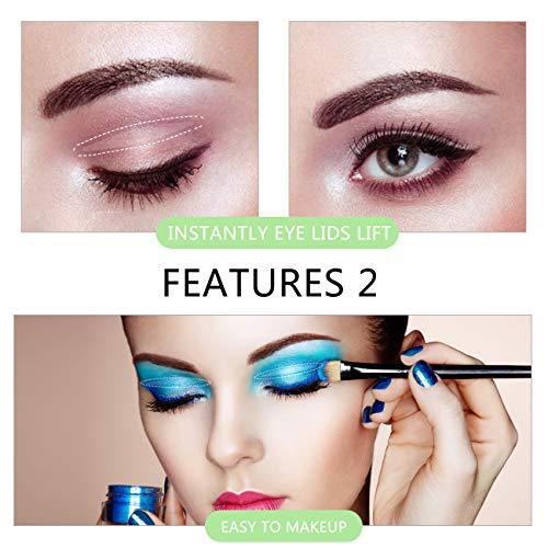 Natural Two-sided Sticky Invisible Eye Lids Lift Strips for Slight Heavy Sagging Droopy Hooded Uneven Eyelids, Charming Rounder Eyes, Double Eyelid Tapes, 3D Imported Medical Fiber, Instant lift Eye L