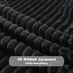 NEWCOSPLAY Super Soft Twin Blanket Black Premium
