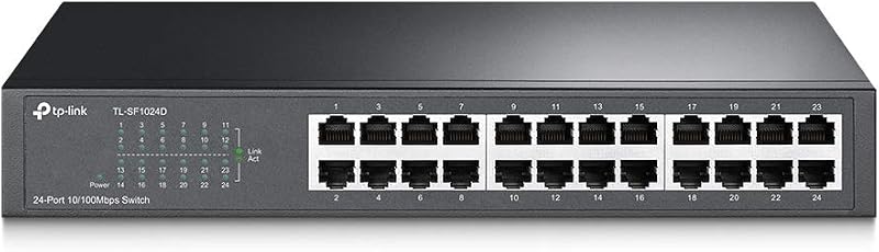 TP-Link TL-SF1024D 24-Port 10/100 Ethernet Switch Steel Rack Mount