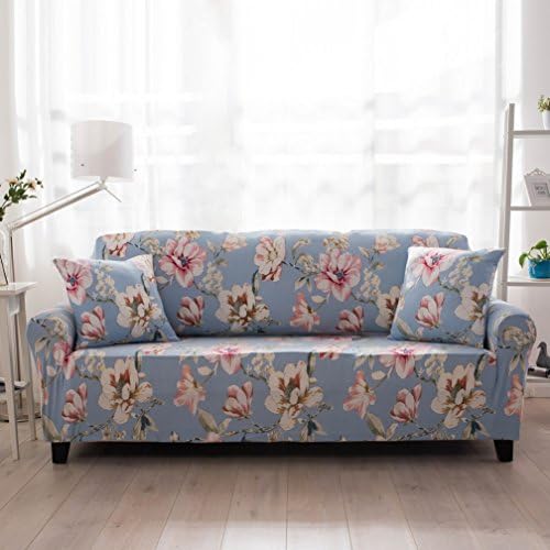 AbbeyTening Brilliant flowers Sofa Slipcover Sofa Covers Chair Covers Four Seater Protectors Couch Covers Featuring Soft Form Fit Slip Resistant 92-118 Inch