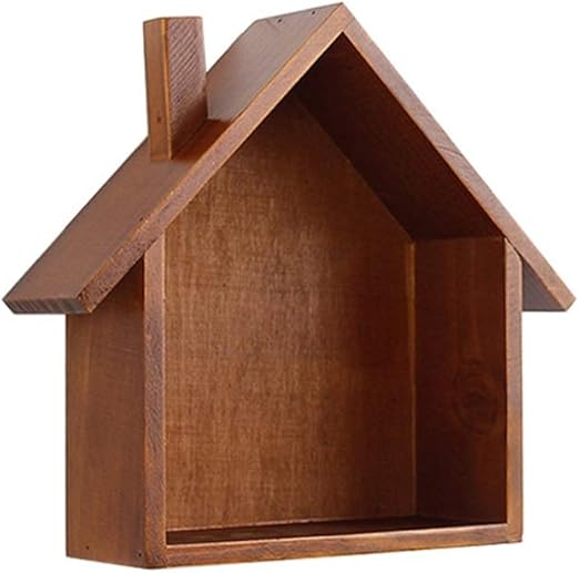 Zavddy Home Estantes De Pared Casa De Madera De La Vendimia