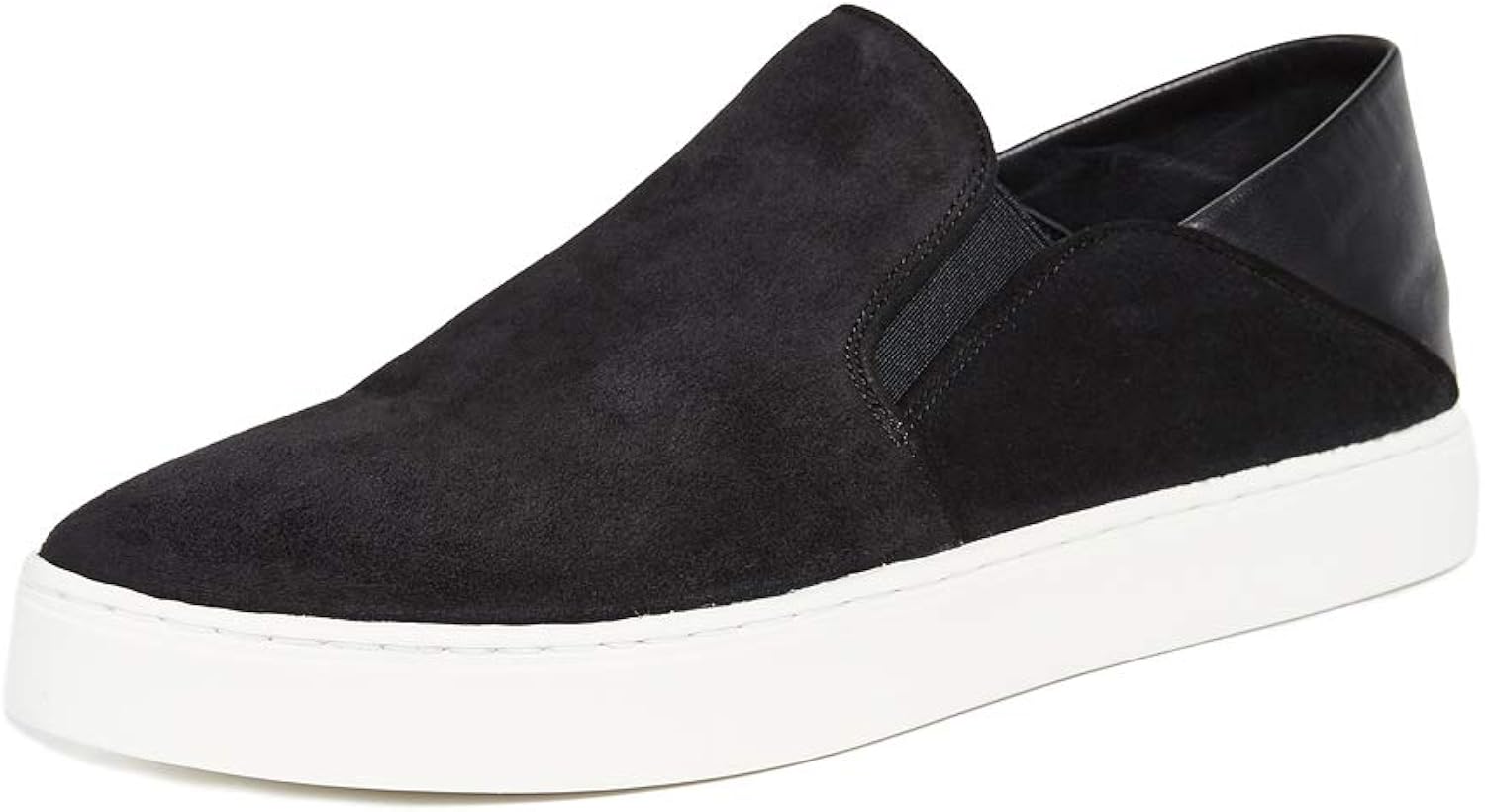 vince black slip on sneakers