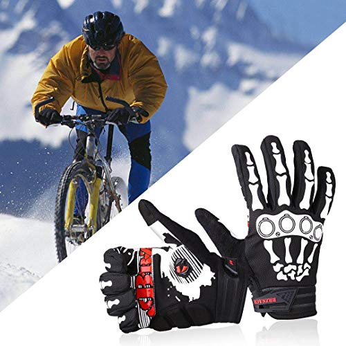 BRZSACR Unisex Bicycle Cycling Gloves-Mountain Bike Gloves Dirt Bike Gloves .Suitable for: Cycling, Climbing, Rock Climbing, Fishing, Racing and Other Outdoor Sports (Black, l) - Thumbnail 4