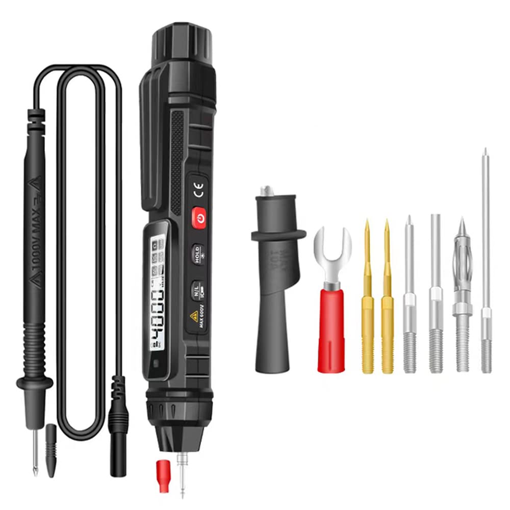 Digital Multimeter,Sunydog 2in1 Electric Test Pen Digital Multimeter Professional Voltage t Resistance Measurement Test Meter Live Wire Recognition Data-Hold LCD Display Tester