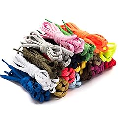Stepace [2 Pairs Half Round Shoe Laces 1/4" Width