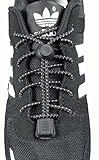 INWISH Elastic No Tie Shoelaces, Stretch Laces with Race Locks Shoes Fastening System Black