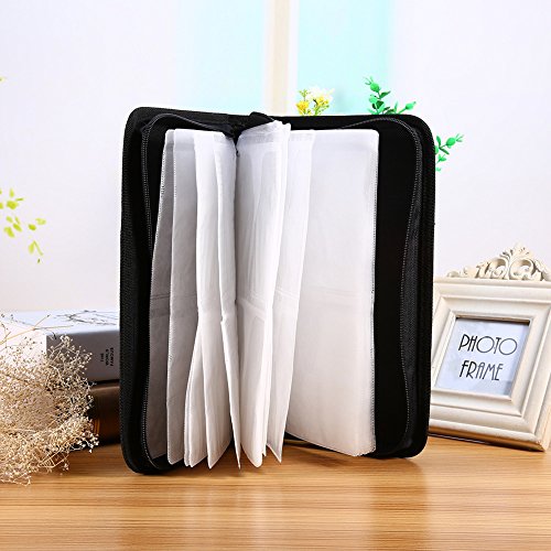 UTP Faux PU Leather 80 Disc CD DVD Holder Storage Cover Case Organizer Wallet Bag Album Bag