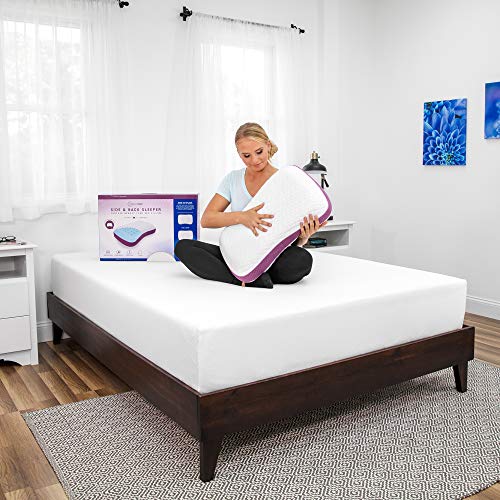SensorPEDIC Side and Back Sleeper Contour Memory Foam Bed Pillow, 1