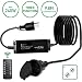Outdoor Dimmer, 240W String Light Dimmer, Wireless RF Smart Plug-in Outdoor Dimmer Switch - Timer Function/IP65 Waterproof/50FT Control Distance/9.8Ft Extension Cord for Incandescent Strings Lights