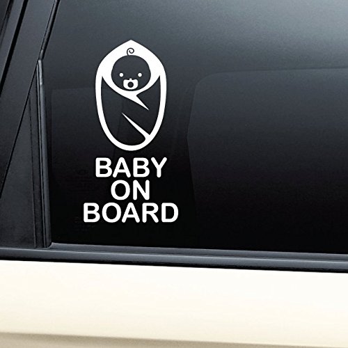 Baby on Board Vinyl Decal Laptop Car Truck Bumper Window Sticker (Safety Sign)