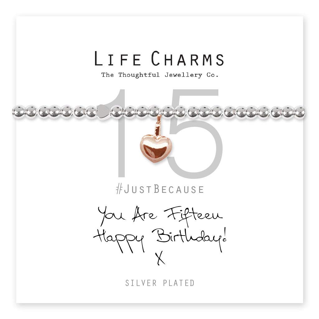 Life Charms Happy 15th Birthday bracelet