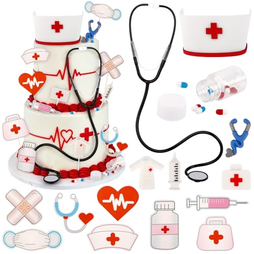 Nurse Graduation Cake Decoration Set