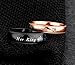 Her King His Queen Wedding Bands Men's Women Stainless Steel Bridal Ring Set Couples Anniversary Engagement Promise Ring