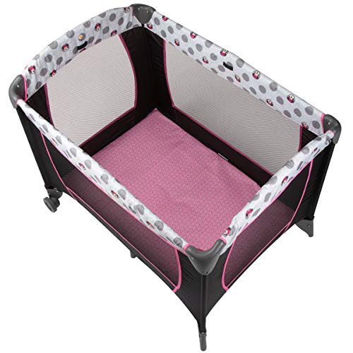 Disney Baby Sweet Wonder Play Yard with Newborn Bassinet, Minnie Garden Blooms
