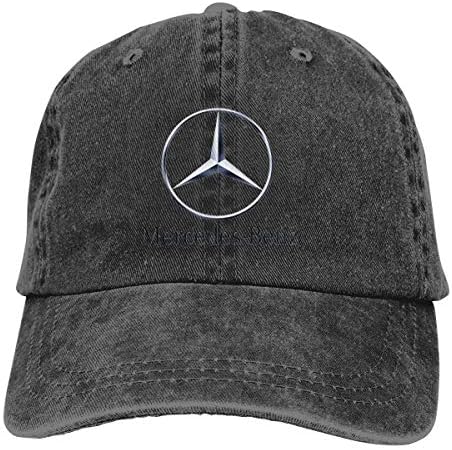 HANRUI New Customized General Motors Mercedes Benz Logo Geek Denim Cricket Cap for Mens Casquette Gray