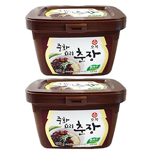 [ 2 PAcks ] Chinese Black Bean Paste Sauce, Jjajang 1.1 Pound