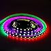 Aclorol WS2811 Addressable LED Strip 5050 RGB 5m 300LEDs Flexible Rope Light Dream Color Non-Waterproof Black PCBDC 12V
