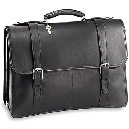 Jack Georges Black Brief Case