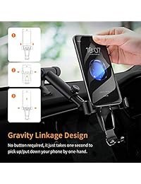 Ainope   Soporte universal para teléfono móvil para coche, soporte para salpicadero de coche, soporte de sujeción automática, soporte ajustable para coche, compatible con iPhone X 8 7 6s Plus, Samsung Note 9  S9  S8  S7  S6