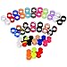 Stuppendux 54PCS Pure Color Camouflage Soft and Solid Luminous Silicone Tunnels Ear Gauges Tunnels Plugs Stretchers Expander Mix Set for Women Men 2g 6mm