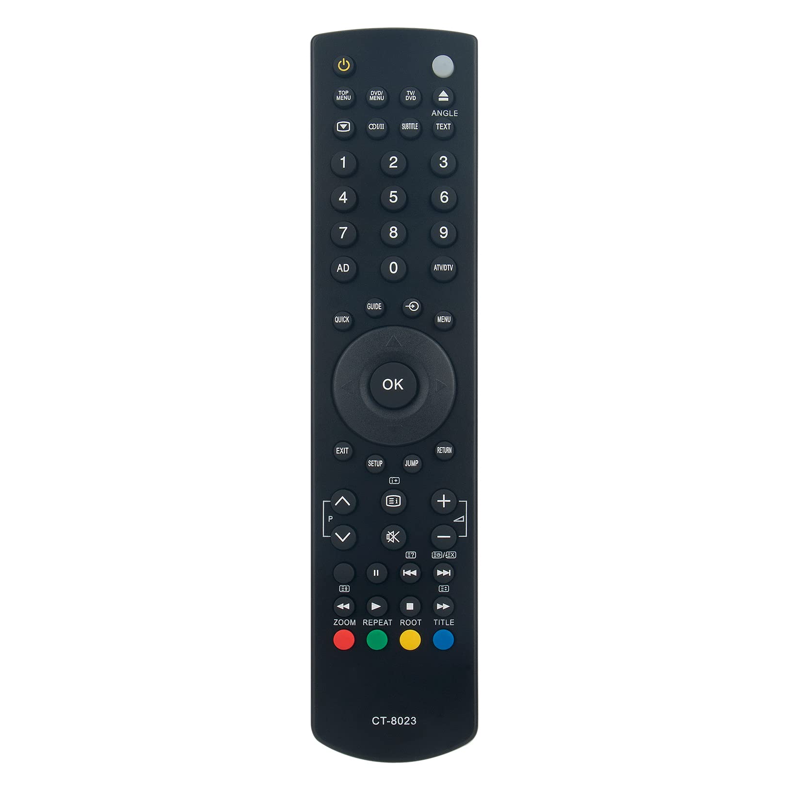 VINABTY CT-8023 Replacement Remote Compatible with Toshiba TV 19DL834B 22DL833B 22DL933 19DL833B 19DL833G 23DL934B 32DL933B 32DL934B