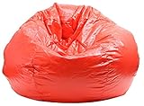 Gold Medal Bean Bags Wet Look Vinyl Bean Bag, Medium/Tween, Red