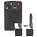 qualitykeylessplus Smart Key Card Replacement Blade Insert for Mazda No Transponder Chip Uncut with FREE KEYTAG