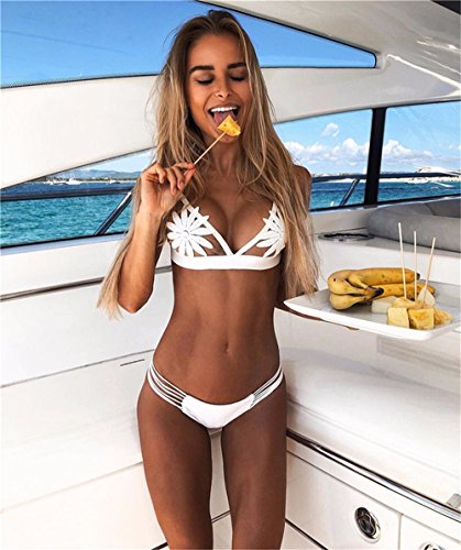 Sale! Teresamoon Women Push-up Padded Bra Floral Bikini Set Swimsuit Swimwear Bathing