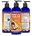Ultra Premium Wild Caught Omega 3 Fish Oil for Dogs, Cats, Rabbits – Best For Full Glossy Coat, Ear Infections, Allergies, Dry Itchy Skin, Shedding. Essential Fatty Acids DHA & EPA, 16oz Pump