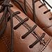 Miscly 3 Pairs Round Oxford Shoelaces for Dress Shoes 3/32″ Thin (36″, Dark Brown)
