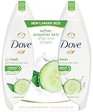 Dove go fresh Body Wash, Cucumber and Green Tea 22 Ounce, Twin Pack
