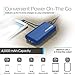 Tzumi PocketJuice Endurance AC - Mini Portable Smart Device Battery Pack Charger - 4,000 mAh High-Speed Single USB Port - Works with All iPhone and Android Devices & Includes Micro USB Cable - Blue