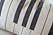 Decorbox Piano Keyboard Simple Music Throw Pillow Case Decor Cushion Covers Oblong 20*12 Inch Beige Cotton Blend Linen