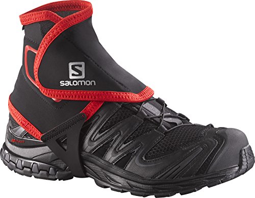 Salomon high trail gaiters, black, large, size 9.5 - 12