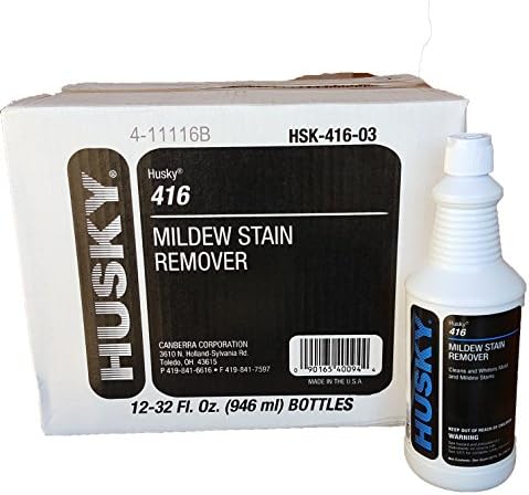 Husky Mildew Stain Remover Case 12 x 32 oz, Remove Mold and Mildew Stains on Shower Doors, Tile and Grout, Tubs and Toilets