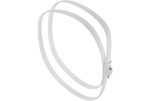 WEKADRIN Universal Cuttable Electric Fan Wire Grid Fixing Rings 12-18 Inch, White Protective Dust Cover for Standing and Wall