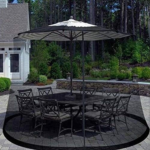 YUSPORTS 13" Patio Umbrellas, Insect Net Mesh Garden Umbrella Table Screen for Patio Table Umbrella, Helps Protect from Mosquitoes,Black