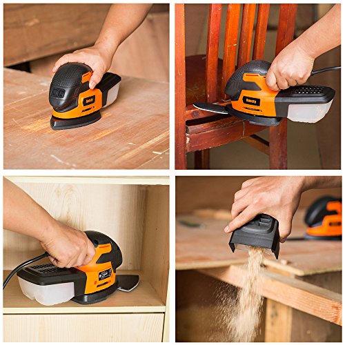 Anesty Mouse Detail Sander 13000 OPM Electric Sanding Machine with LED Light and Finger