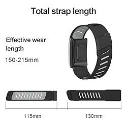 Rugged Comfort Silicone Wristband Compatible with